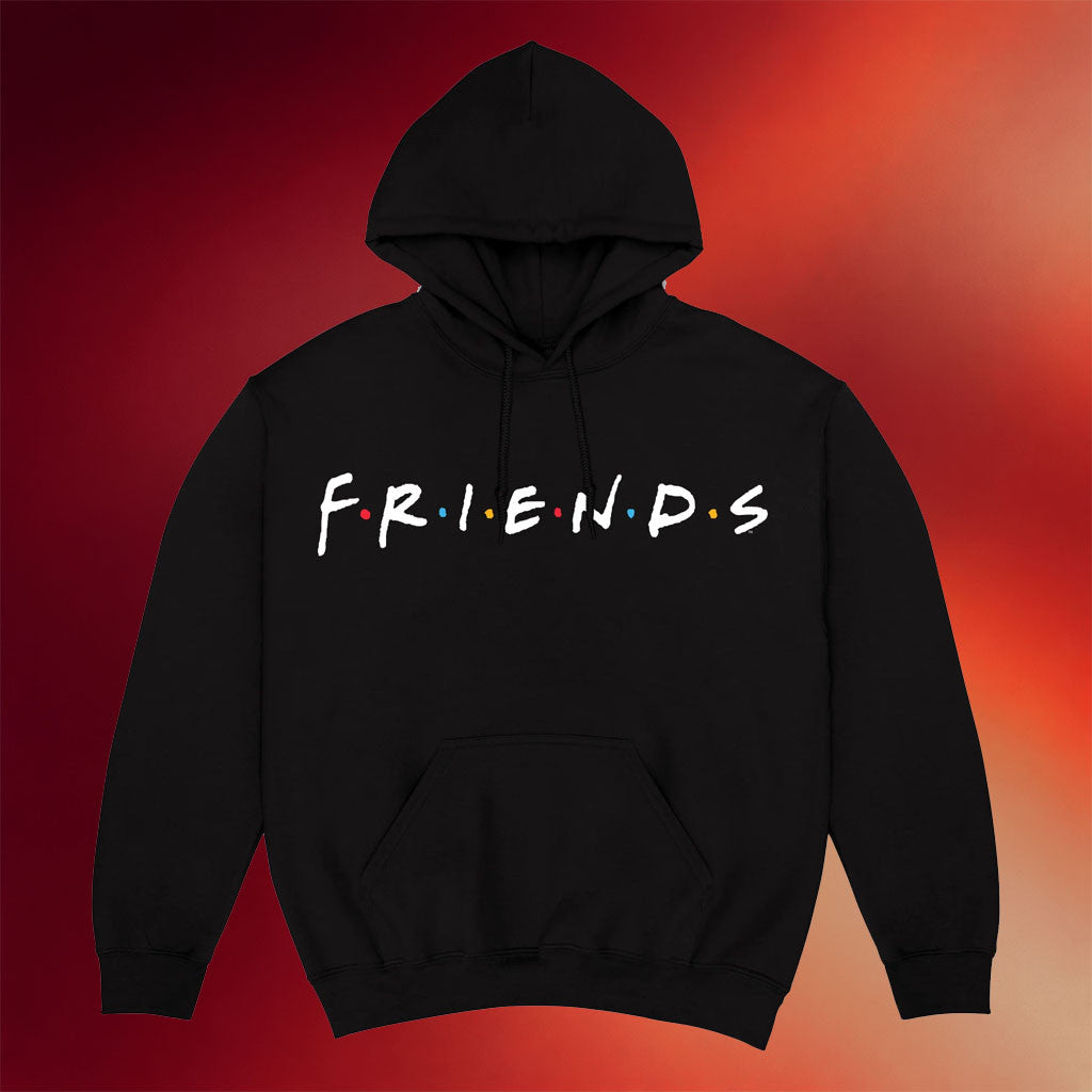 Culturefly Merch 2026 Friends Logo Hoodie Black Friends Sitcom Merch Gift For Besties - Merchluma