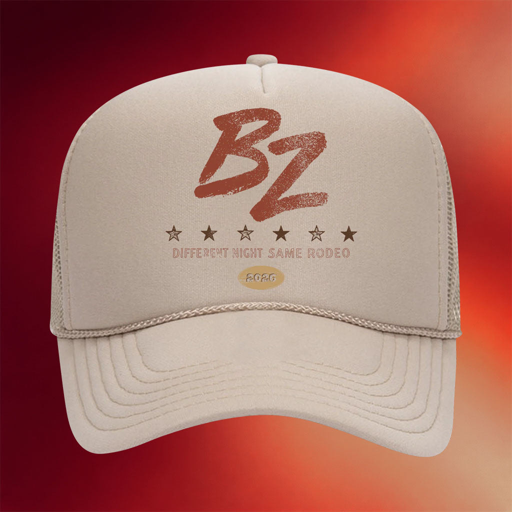 Bailey Zimmerman Merch BZ Different Night Same Rodeo 2026 Trucker Hat Music Lover Gifts Ideas - Merchluma
