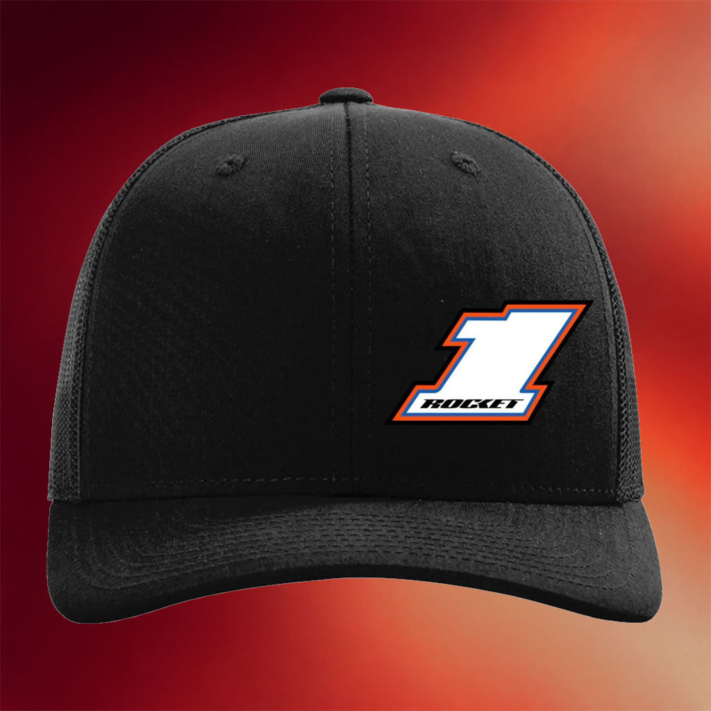 Brandon Sheppard Merch 2026 Brandon Sheppard X Rocket1 Black Embroidered Trucker Hat Fan Gifts - Merchluma