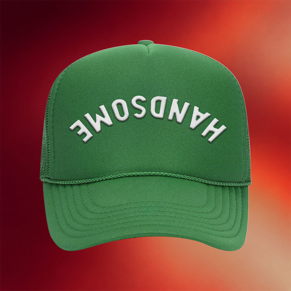 Handsome Podcast Merch 2026 Upside Down Trucker Hat Unique Gifts For Boyfriend - Merchluma