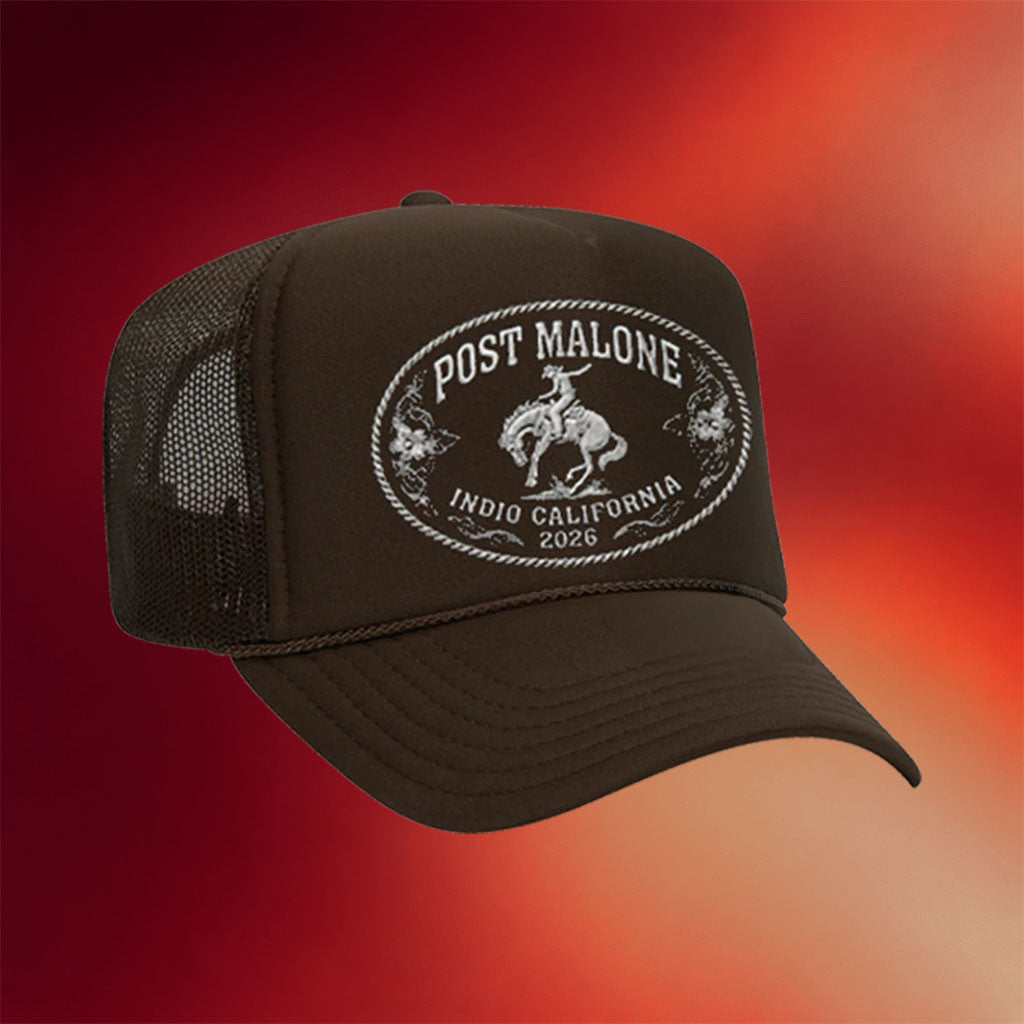 Post Malone Merch 2026 Buckle Trucker Hat Post Malone Stagecoach Merch Gifts For Music Lovers - Merchluma