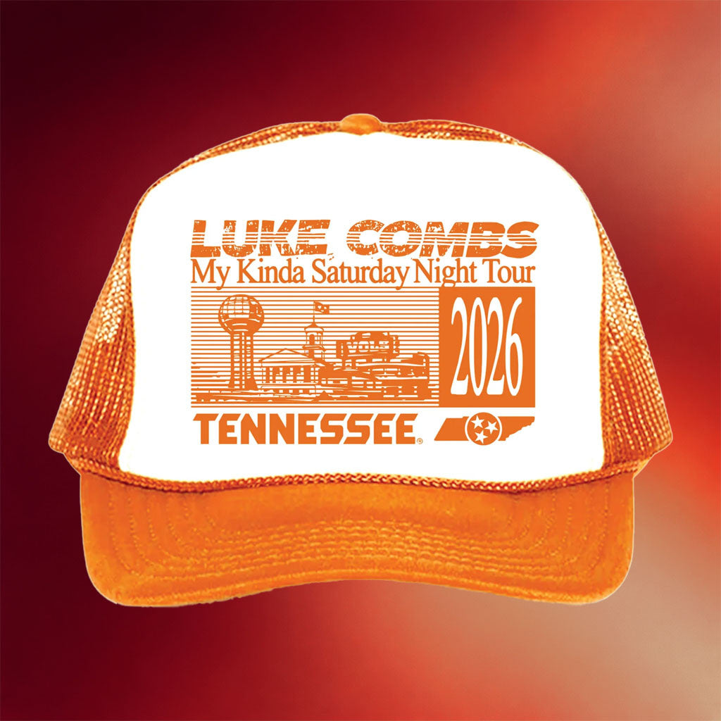 Luke Combs Merch Knoxville Trucker Hat My Kinda Saturday Night Tour 2026 Merch Gifts For Fans - Merchluma