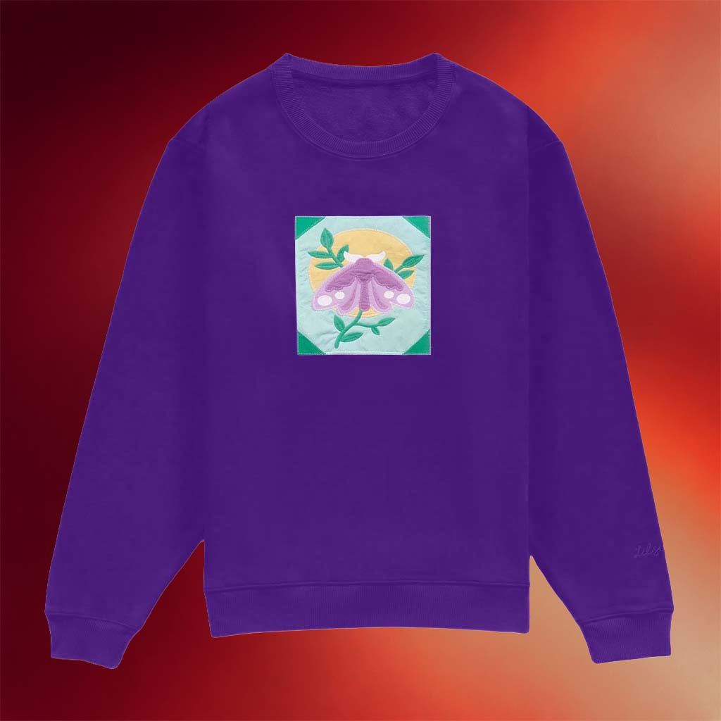 Lilsimsie Merch 2026 Moth Crewneck Sweatshirt Kayla Sims Merch Gift For Sisters - Merchluma