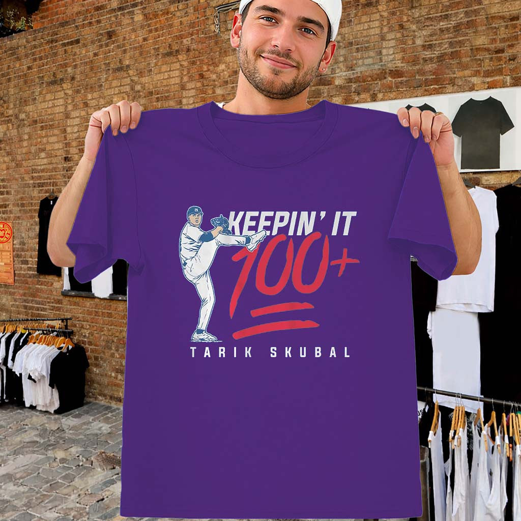 Keepin' It 100 T-Shirt Tarik Skubal Los Angeles Baseball Tee Good Gifts For Husband - Merchluma