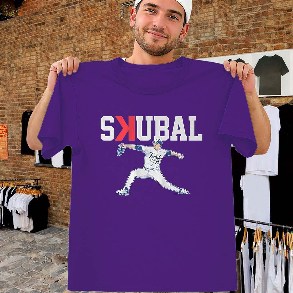 Tarik Skubal T-Shirt SKUBAL Los Angeles Baseball Ace Pose Fan Tee Birthday Ideas For Brother - Merchluma