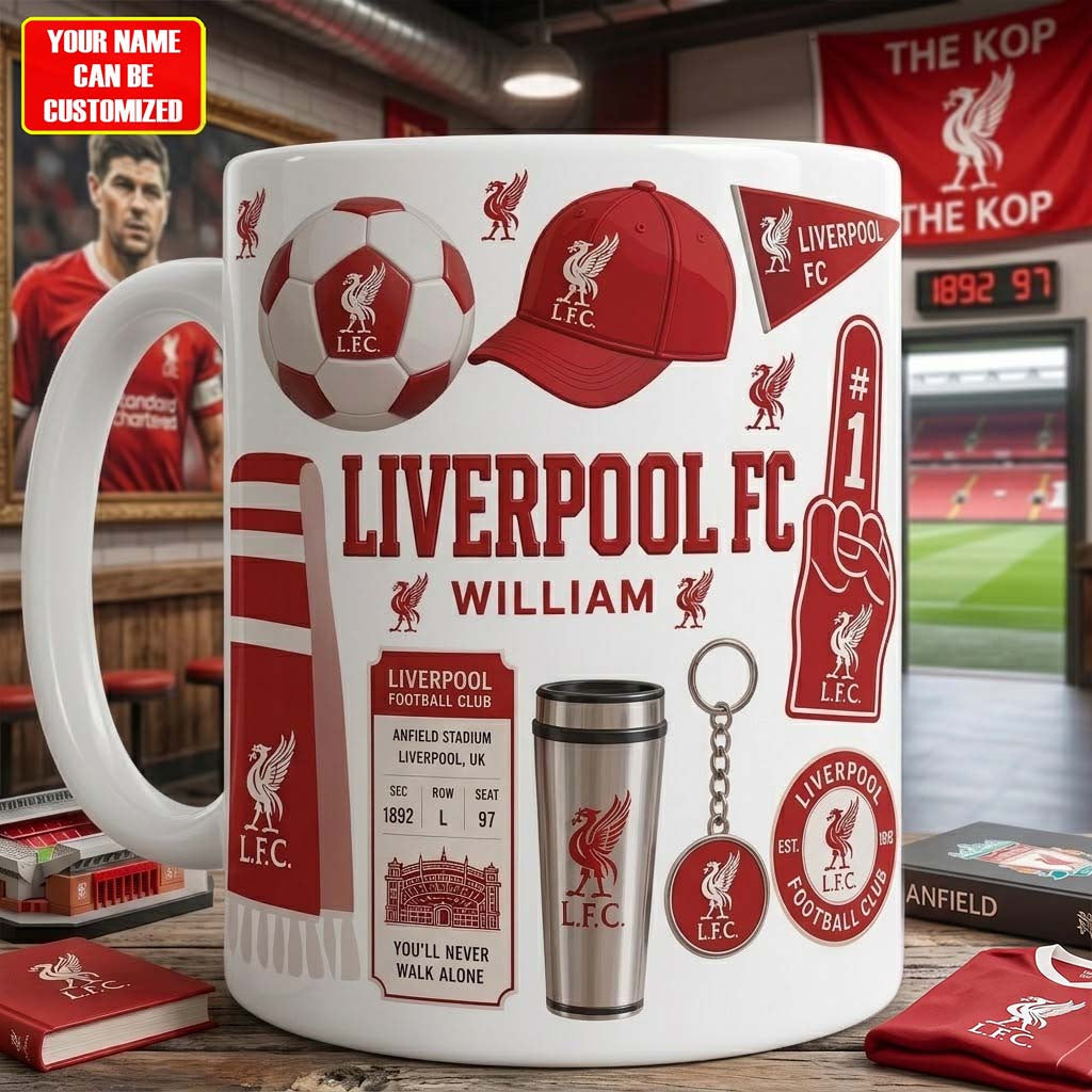 Personalized LVP FC Legacy Mug Liverpool FC Merch Football Fan Gift Ideas - Merchluma