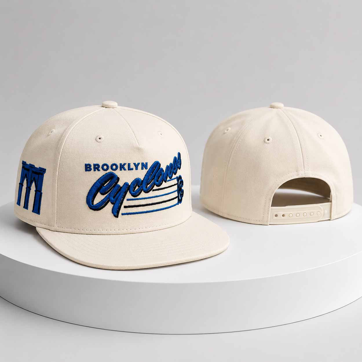 Cyclones Bridge Snapback Hat 2026 Embroidered Brooklyn Cyclones Merch Gifts For Fans - Merchluma