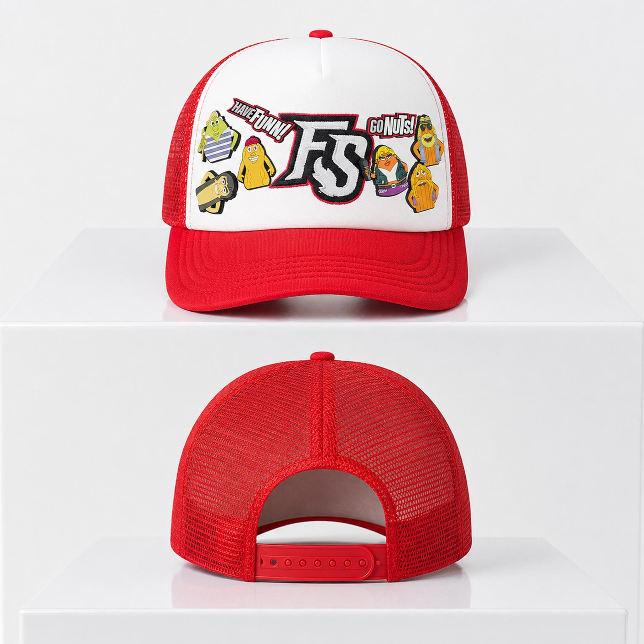 Richmond Flying Squirrels Mixed Nut Widget Trucker Hat 2026 RF Squirrels Merch Fan Gifts - Merchluma