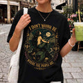 Gothic Mermaid I Don't Wanna Be Where The People Are Vintage T-Shirt Dark Fantasy Shirt Women's - Merchluma