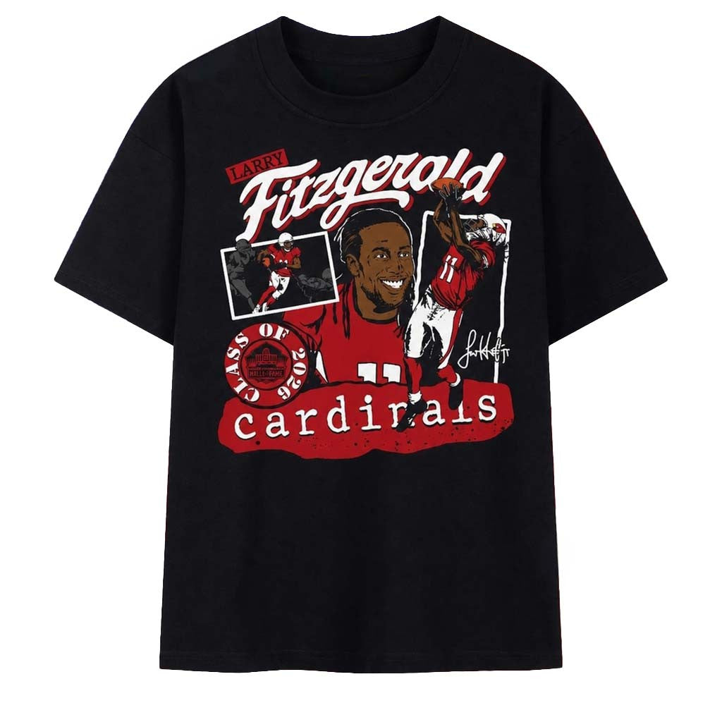 Larry Fitzgerald Cardinals Class of 2026 Homage Shirt Arizona Cardinals Merch Football Fan Gift - Merchluma