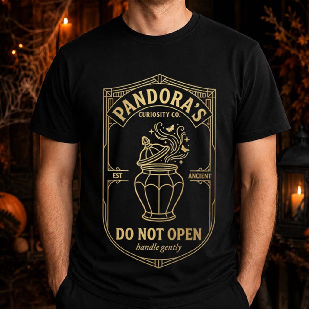 Pandora's Box Curiosity Co T-Shirt Do Not Open Shirt Greek Mythology Gifts Ideas - Merchluma