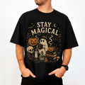 Stay Magical Halloween Ghost Pumpkin Magical Spooky Season T-Shirt Halloween Gift Ideas - Merchluma