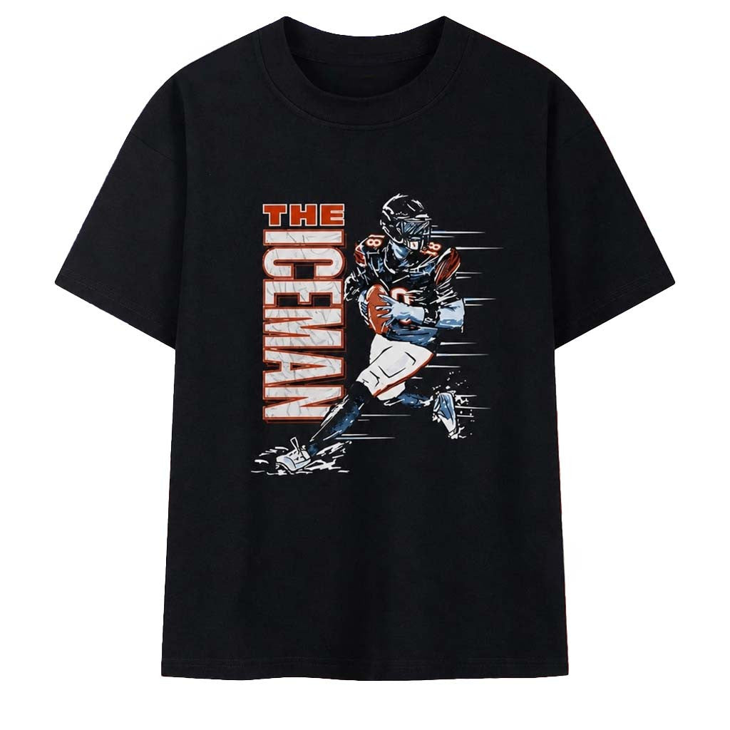 The Iceman Caleb Williams Chicago Bears T-Shirt Football Fan Apparel Gift For Brothers - Merchluma