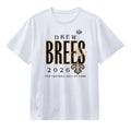 Drew Brees Saints Class Of 2026 T-Shirt Pro Football Hall Of Fame Shirt NO Saints Merch White - Merchluma