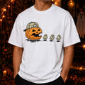 Pac-man Pumpkin Camo Ghost Halloween T-Shirt Spooky Season Clothes Gift For Brothers - Merchluma