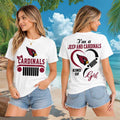 Arizona Cardinals Jeep Kind Of Girl T-Shirt Arizona Cardinals Merch Best Football Gifts - Merchluma