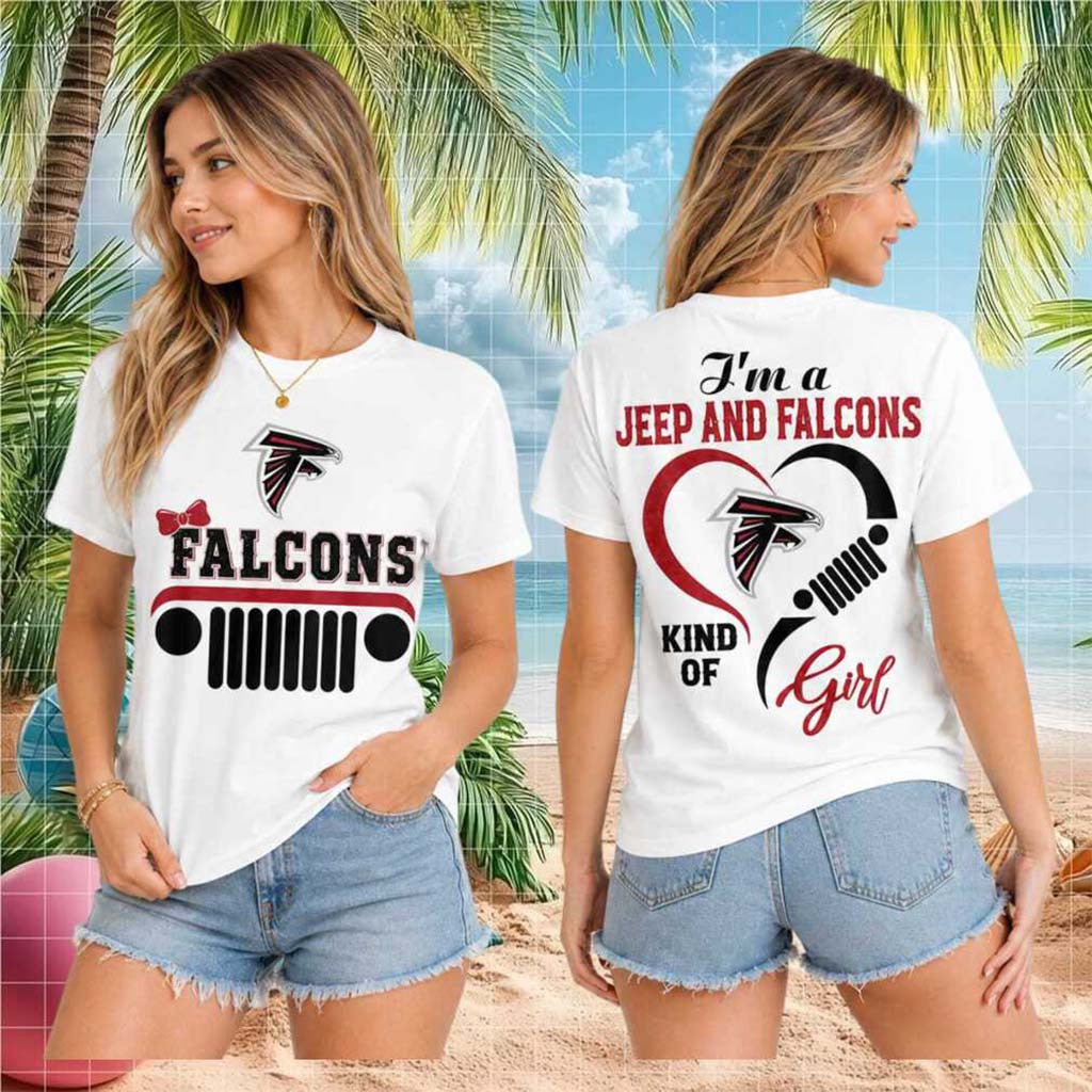 Atlanta Falcons Jeep Kind Of Girl T-Shirt Atlanta Falcons Merch Game Day Gift For Football Fans - Merchluma