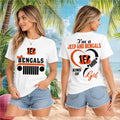Cincinnati Bengals Jeep Heartbeat Kind Of Girl T-Shirt Cincinnati Bengals Merch Gift For Her - Merchluma