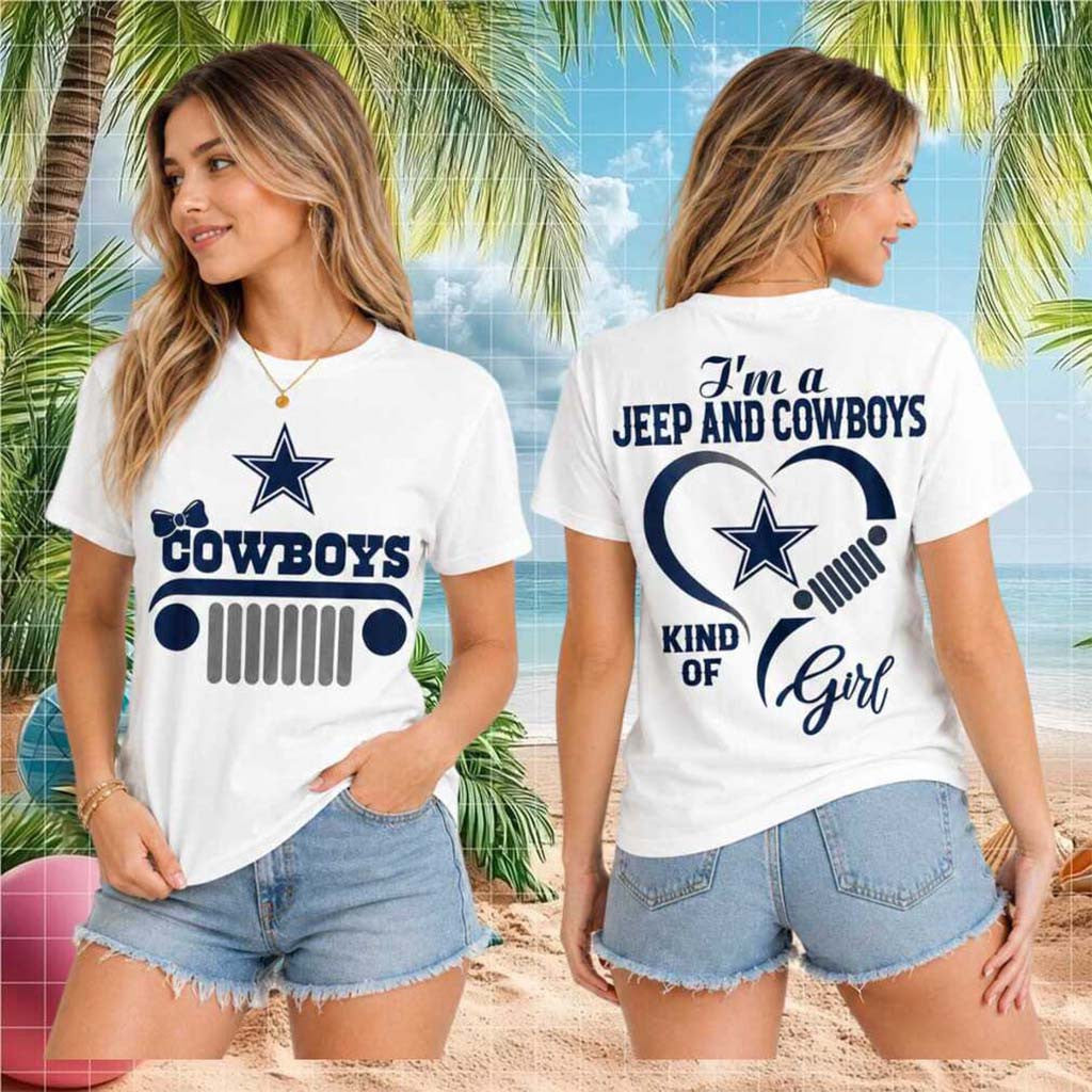 Dallas Cowboys Jeep Heartbeat Kind Of Girl Shirt Cowboys Merch Football Gift For Game Day - Merchluma