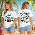 Philadelphia Eagles Jeep Heartbeat T-Shirt Philadelphia Eagles Merch Football Fan Clothing - Merchluma