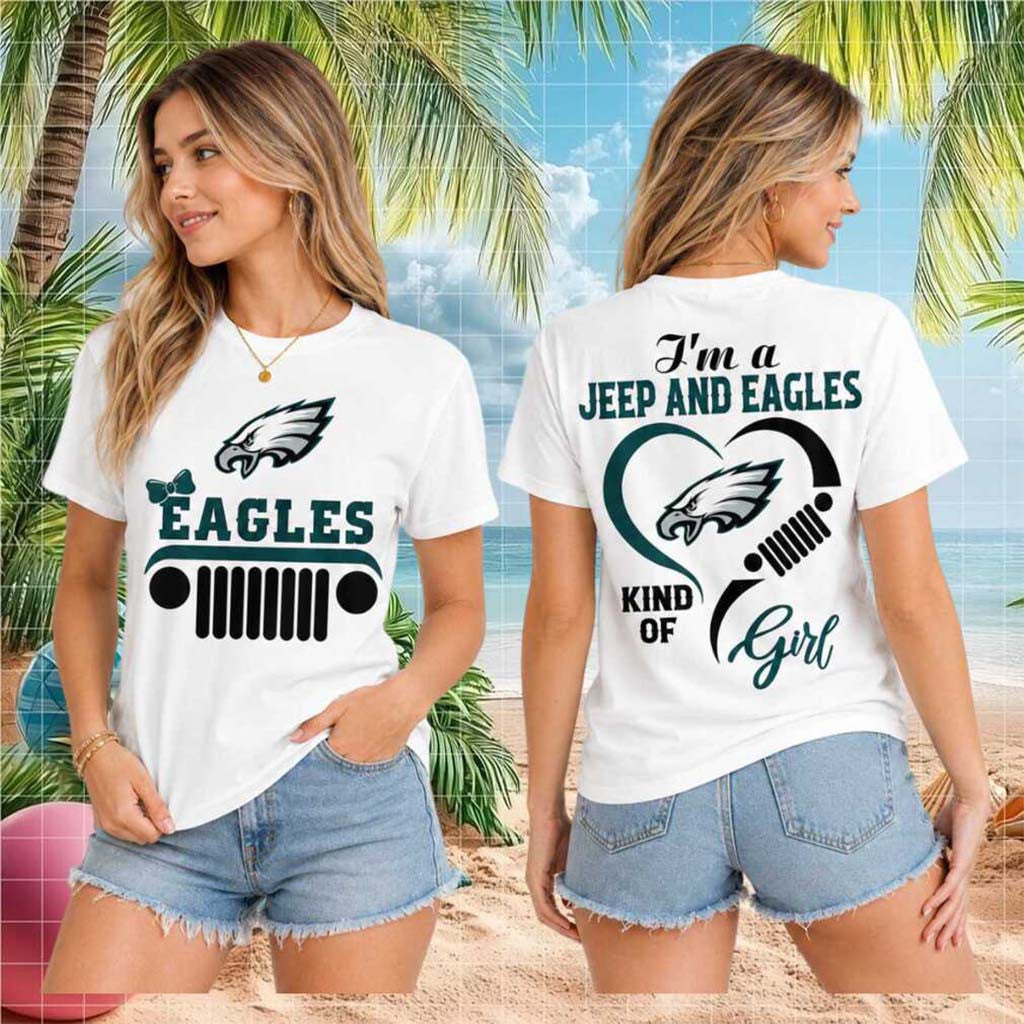Philadelphia Eagles Jeep Heartbeat T-Shirt Philadelphia Eagles Merch Football Fan Clothing - Merchluma