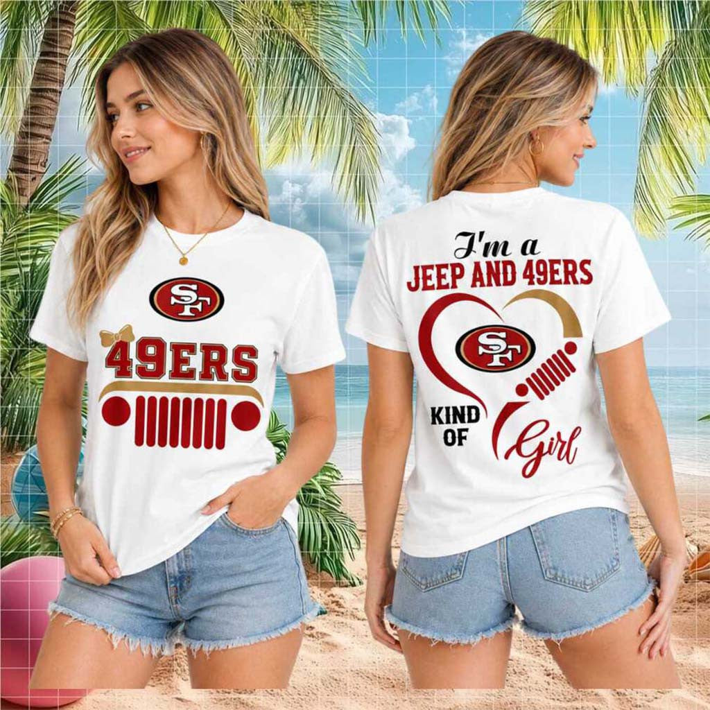 San Francisco 49ers Jeep Heartbeat T-Shirt SF 49ers Merch Present For Football Lovers - Merchluma