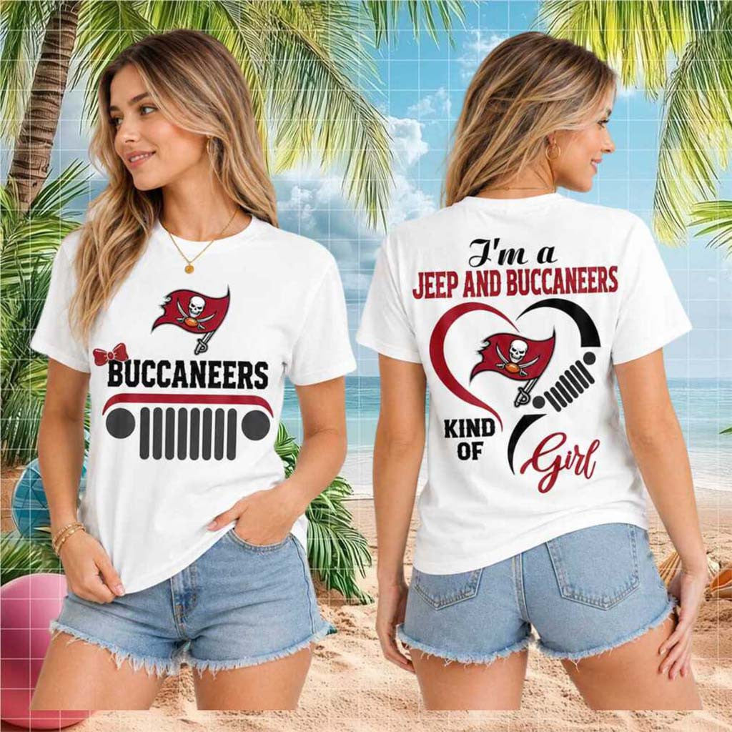 Tampa Bay Buccaneers Jeep Heartbeat T-Shirt Buccaneers Merch Gift For Football Fans - Merchluma