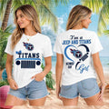 Tennessee Titans Jeep Heart I Am A Kind Of Girl Graphic Shirt Tennessee Titans Merch Gifts - Merchluma