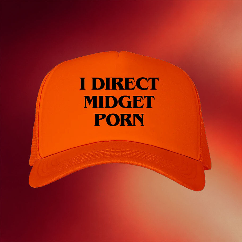 Danny Duncan Merch I Direct Midget Porn Orange Trucker Hat Birthday Present For Him - Merchluma