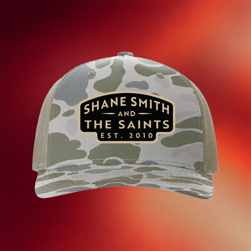 Shane Smith And The Saints Merch 2026 Camo Trucker Hat Best Gifts For Band Fans - Merchluma