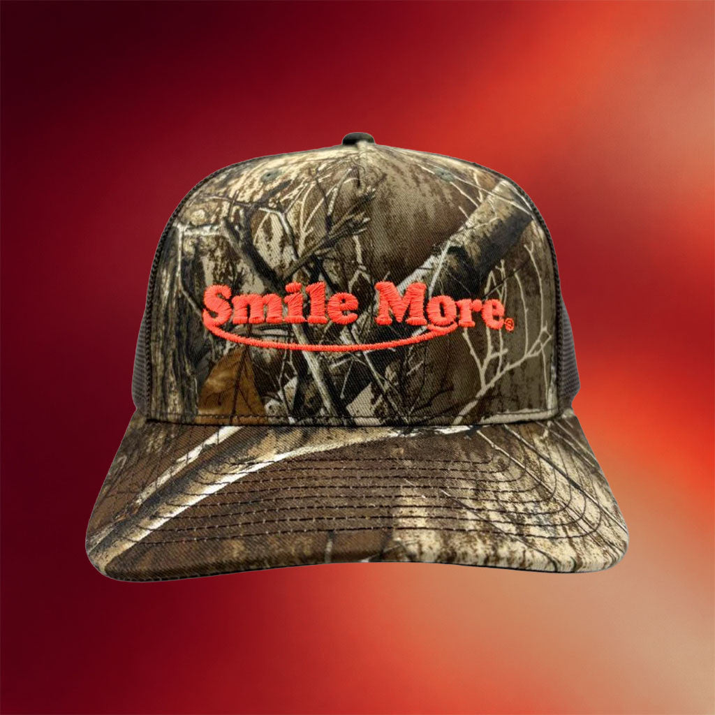 Smile More Merch 2026 Smile More Realtree Trucker Hat Good Gifts For Boyfriend - Merchluma
