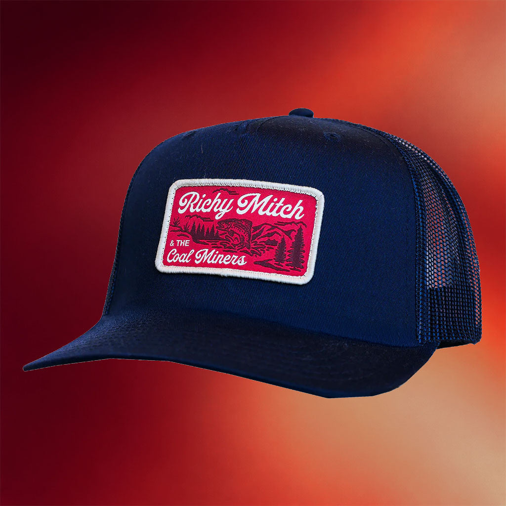 RMCM Merch 2026 Richy Mitch And The Coal Miners Trucker Hat Navy Gifts For Band Fans - Merchluma