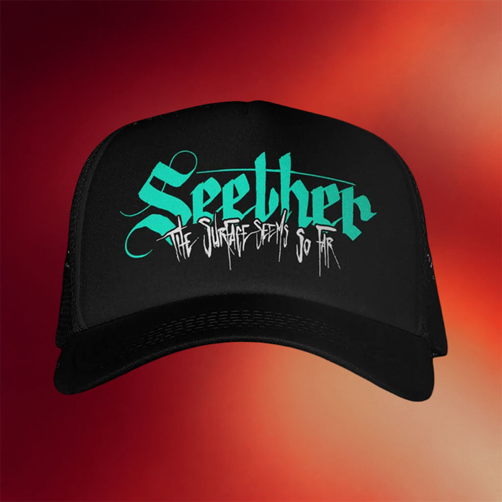 Seether Merch The Surface Seems So Far Trucker Hat Gifts For Music Lovers - Merchluma