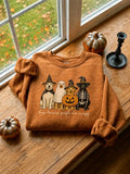Dogs Because People Are Creepy Sweatshirt Halloween Spooky Costumes Puppy Clothes Gift For Her - Merchluma