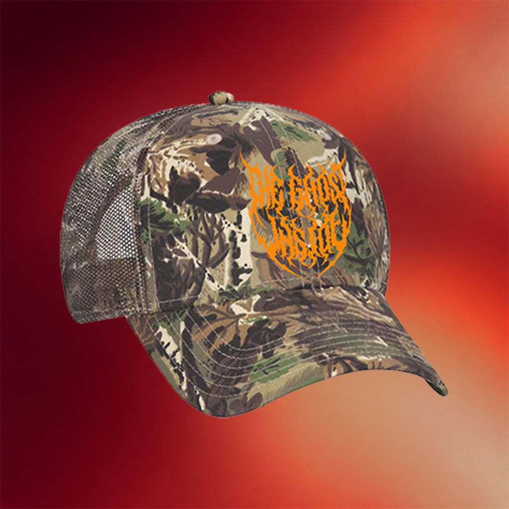 The Ghost Inside Merch 2026 Metal Logo Trucker Hat Camo Best Gifts For Band Fans - Merchluma