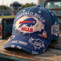 Buffalo Bills Est 1960 Distressed Hat Bills Mafia Baseball Cap Buffalo Bills Merch Gift For Fan - Merchluma