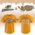 Personalized Akron RubberDucks X Akron Cream Stick Donuts 2026 Yellow Night Jersey Fan Merch - Merchluma