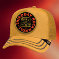 Third Day Merch Yellow Circle Bus Trucker Hat Third Day Rock N Roll Cap Gift Ideas For Fan - Merchluma
