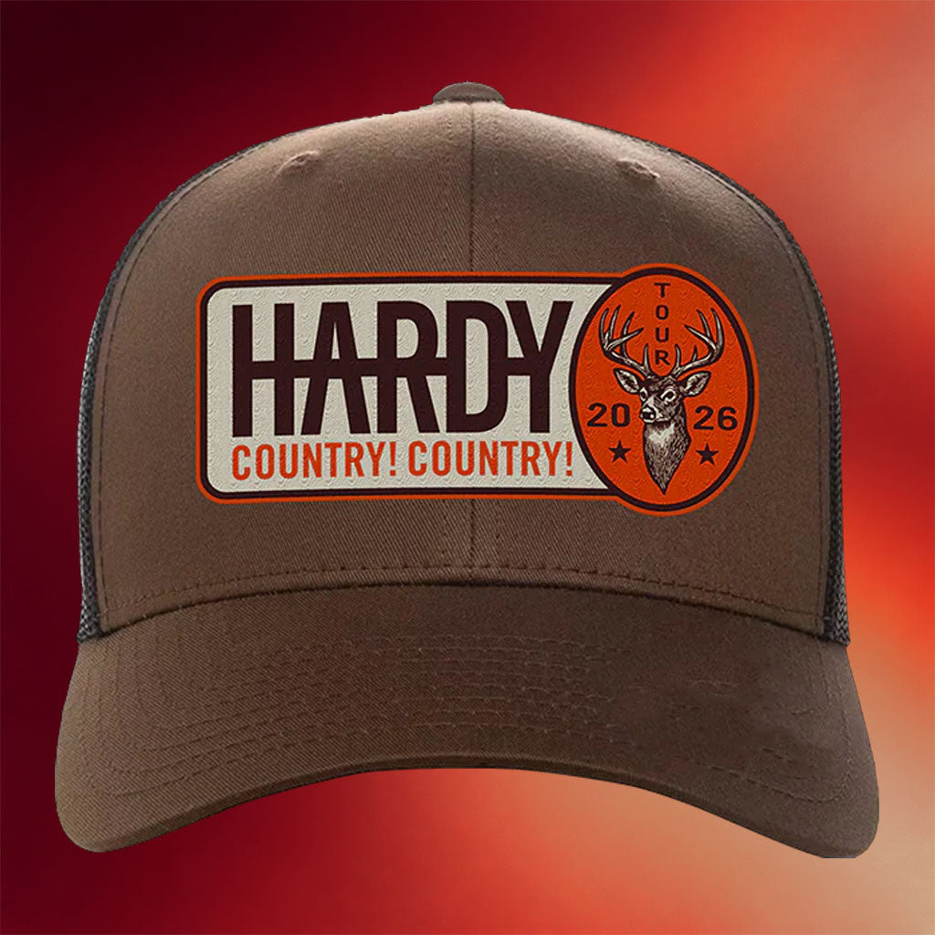Hardy Merch Hardy Country Country Tour 2026 Trucker Hat Gifts For Music Fans - Merchluma