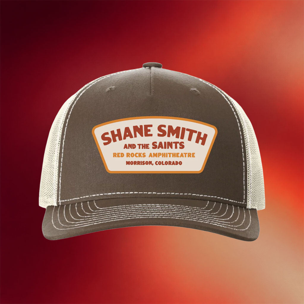 Shane Smith And The Saints Merch 2026 Red Rocks Event Trucker Hat Gifts For Band Lovers - Merchluma
