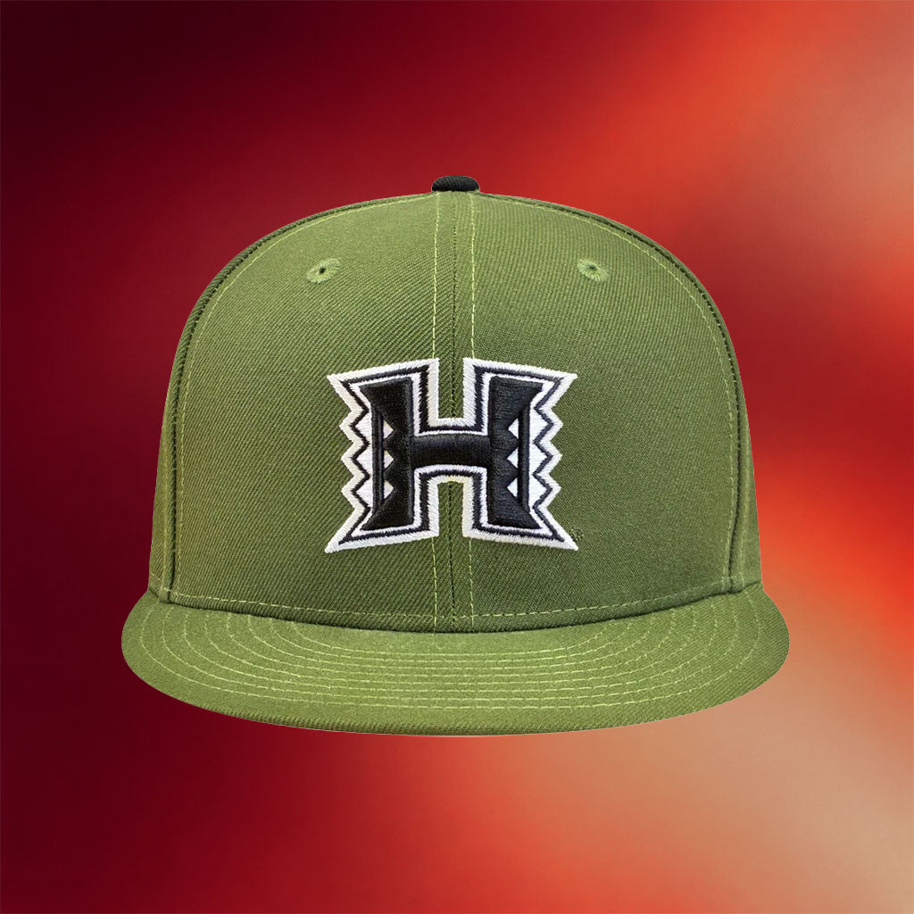 Fitted Hawaii March 2026 UH Embroidered Hat Fitted Hawaii Cap Present For BFF - Merchluma