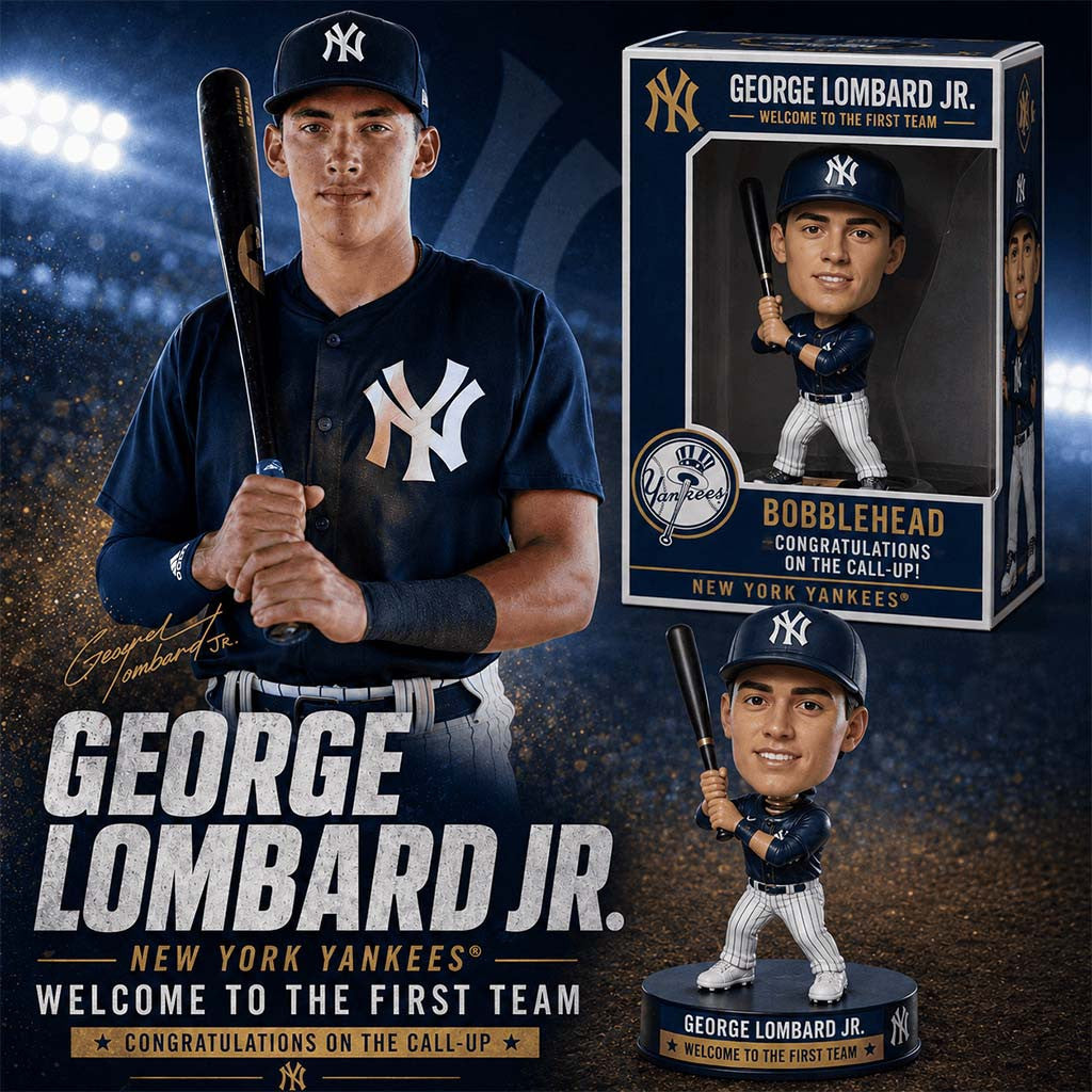 New York Yankees George Lombard Jr Welcome Funko Pop 2026 NY Yankees Merch Baseball Fan Gifts - Merchluma