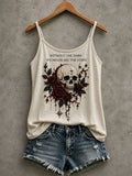 Without The Dark We Never See The Stars Tank Top Gothic Skull Clothes Halloween Wedding Gifts - Merchluma