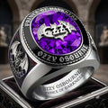 Ozzy Osbourne Bat Logo Ring Prince Of Darkness Ring Ozzy Osbourne Merch Gift For Fans - Merchluma