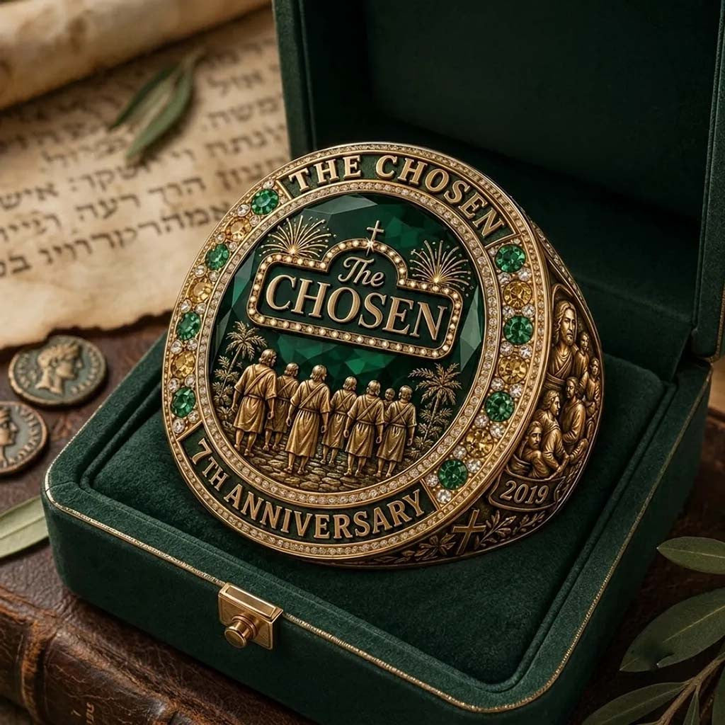 The Chosen 7th Anniversary Crystal Ring The Chosen Merch 2026 Christian Gift Ideas - Merchluma