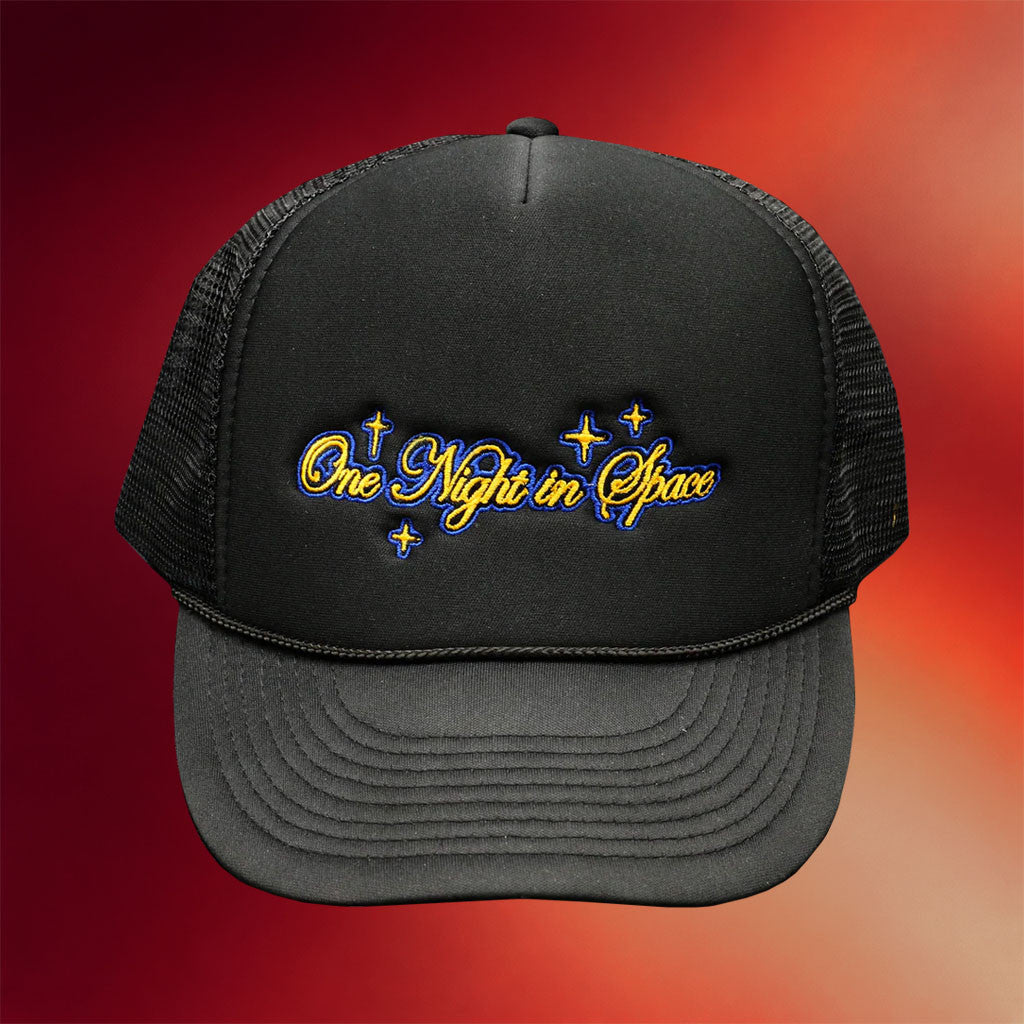 Burna Boy Merch 2026 One Night In Space Trucker Hat Gift Ideas For Music Lovers - Merchluma