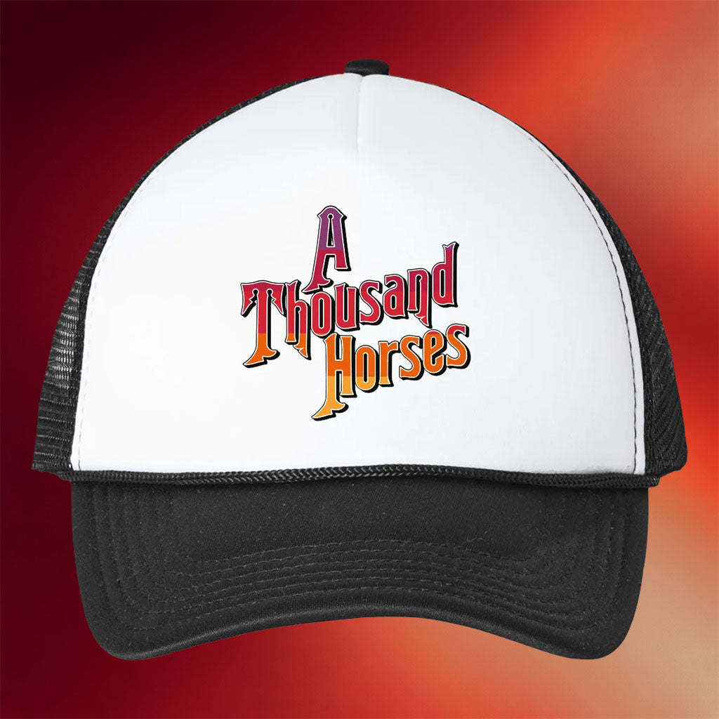 A Thousand Horses Merch ATH Logo Trucker Hat A Thousand Horses Cap Presents For Friends - Merchluma