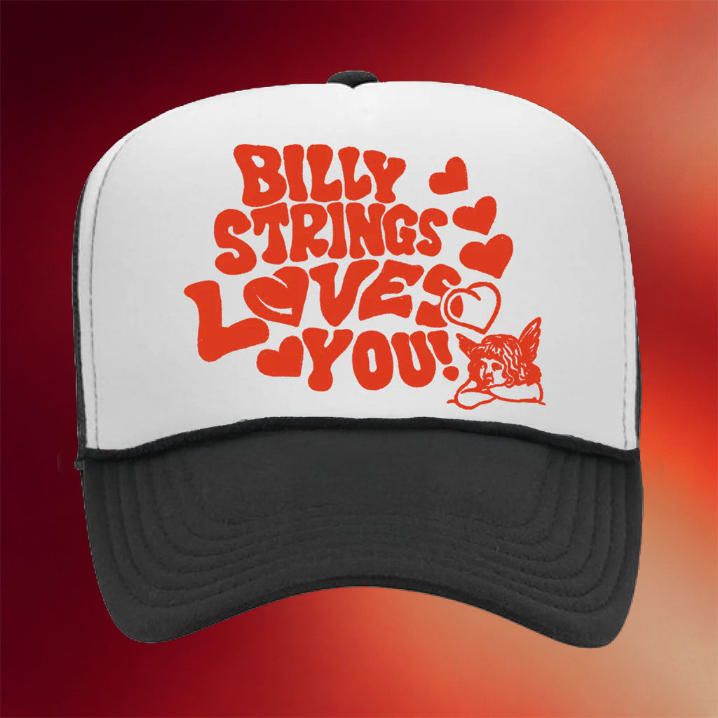 Billy Strings Merch Billy Strings Loves You Trucker Hat Cool Gifts For Music Lovers - Merchluma