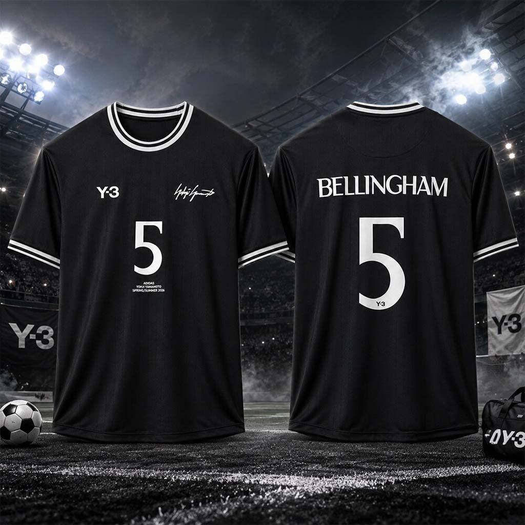 Y-3 Jude Bellingham Football Jersey No 5 Jersey Shirt Jude Bellingham Merch Gifts For Brothers - Merchluma