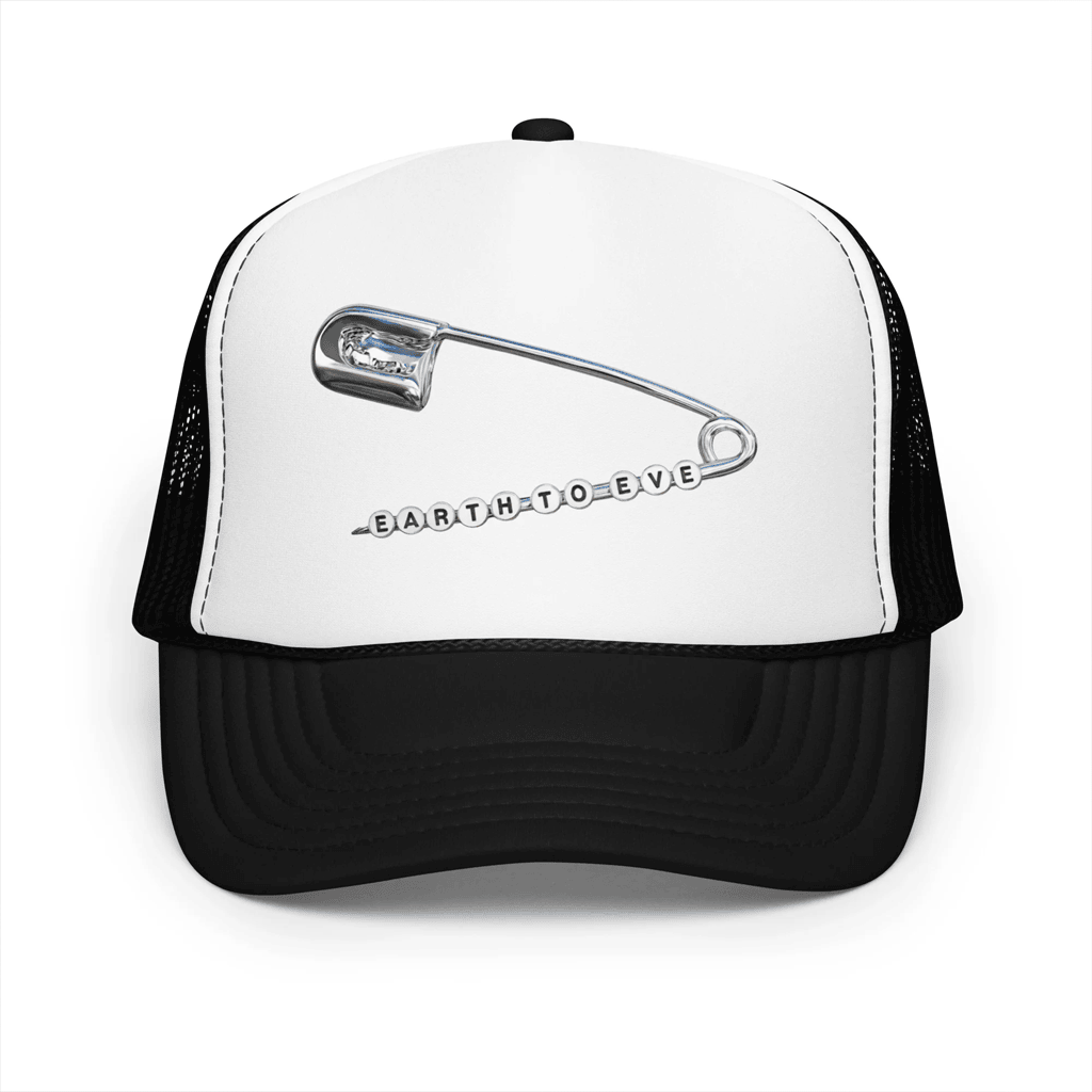 Earth To Eve Merch 2026 Safety Pin Logo Trucker Hat Gifts Ideas For Music Lovers - Merchluma
